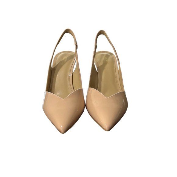 Michael Kors Women's Chelsea Pointed-Toe Slip-On Slingback Pumps Blush Size 8 - Picture 4 of 9